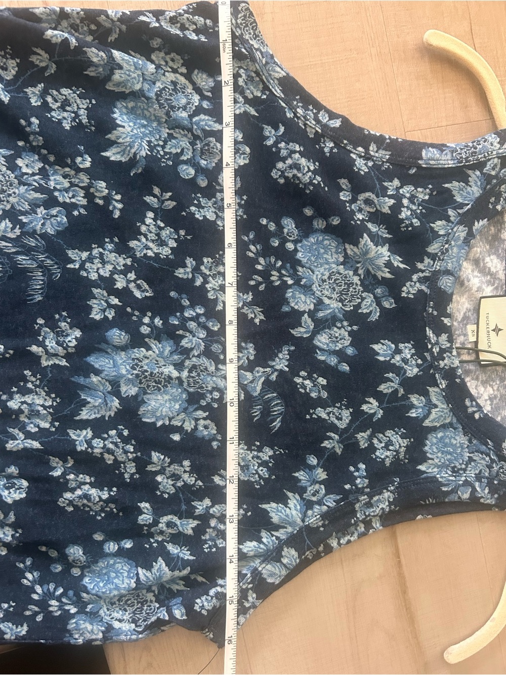 Tuckernuck Twilight Garden Clark Dress - Blue Floral- XS - Picture 6 of 7